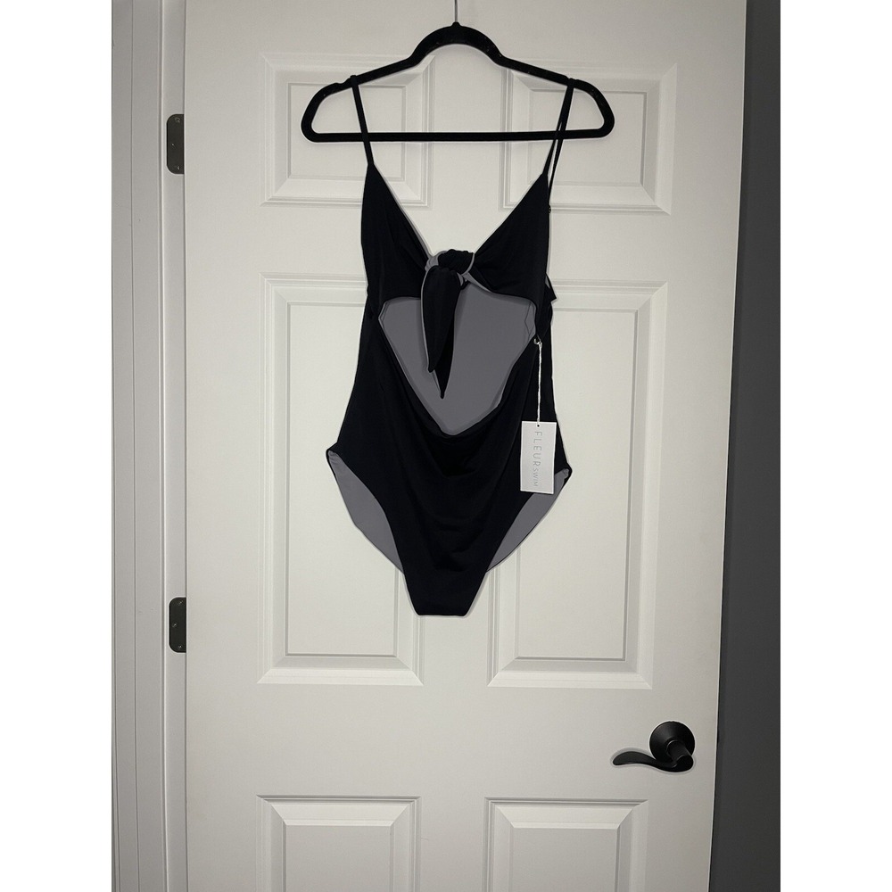 Fleur Swim Sunflower One Piece Swimsuit Xl Charcoal And Gray Nwt
